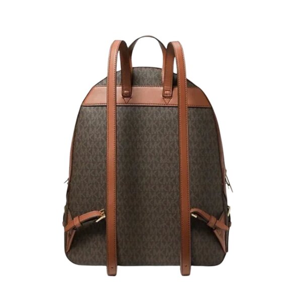 πNWOT Michael Kors Jaycee Large Logo Backpack Brown - Picture 3 of 9